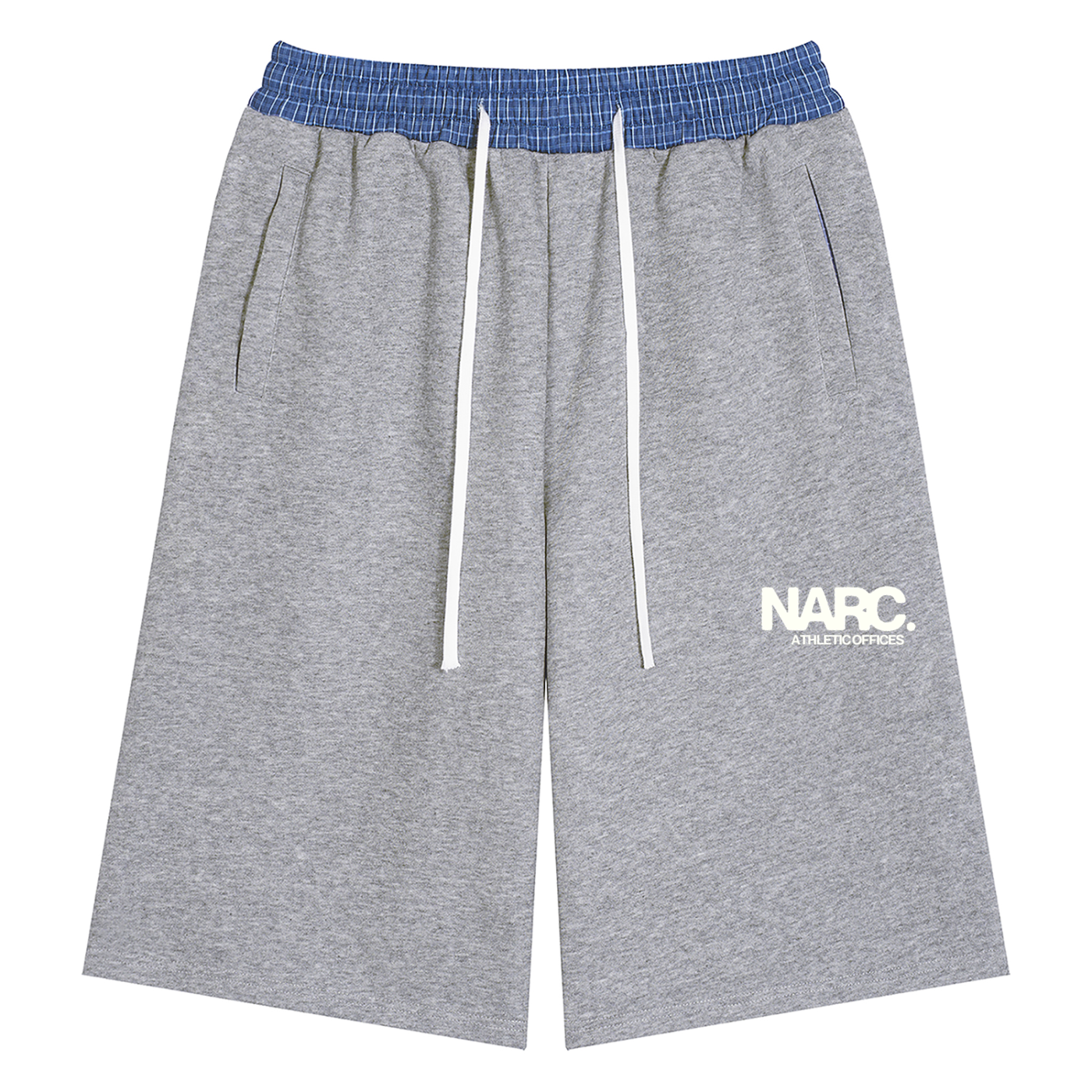 Unisex Plaid Waistband ATHLETIC OFFICES SHORT