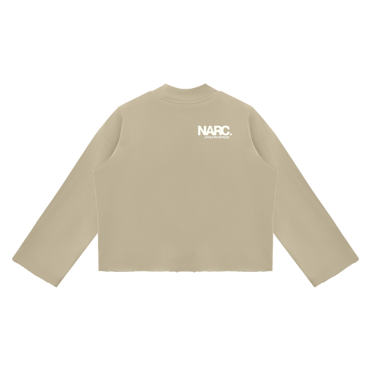 NARC Mock Neck Raw Boxy Sweatshirt