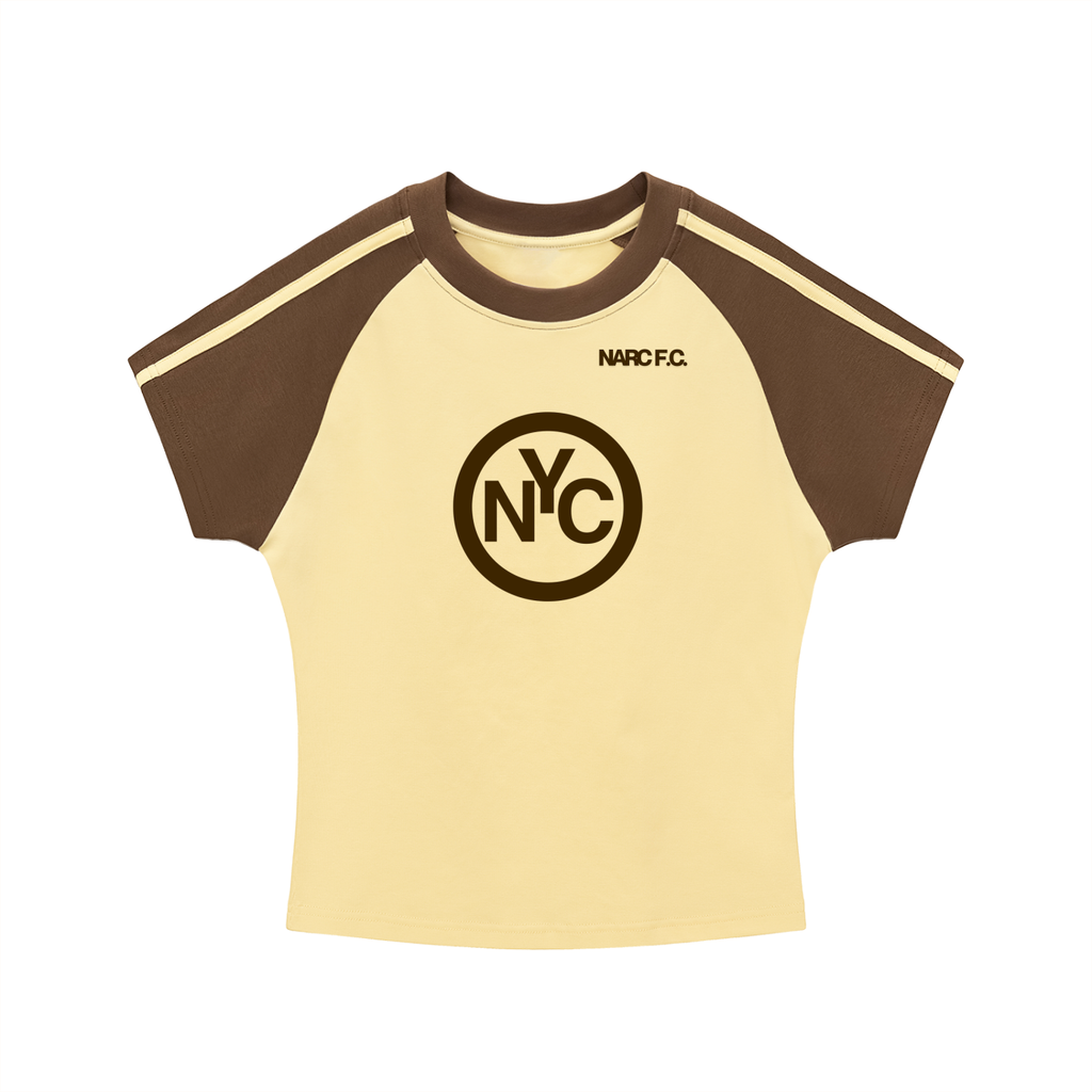 Contrast Stripes Bodycon Raglan  Sleeve T-Shirt