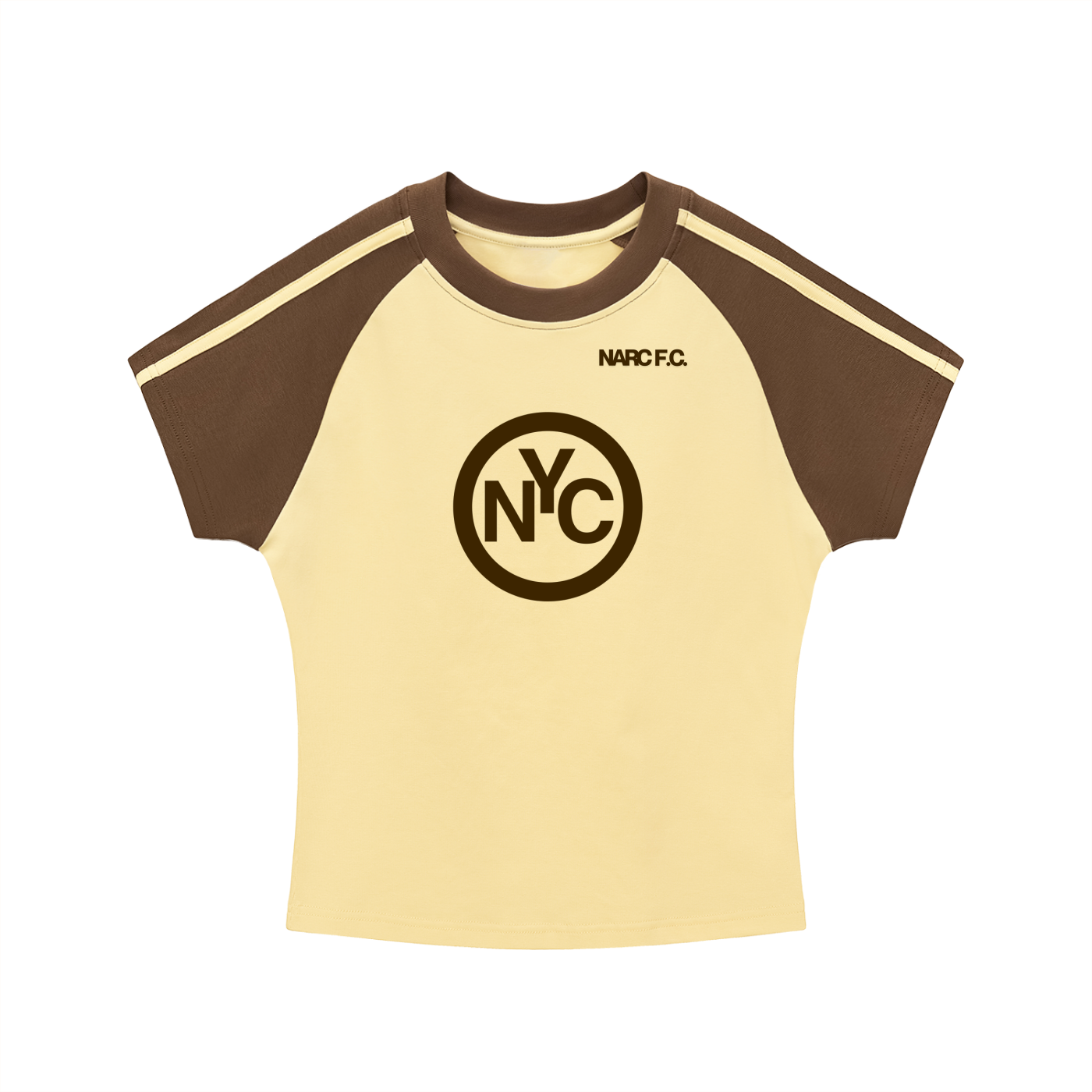 Contrast Stripes Bodycon Raglan  Sleeve T-Shirt