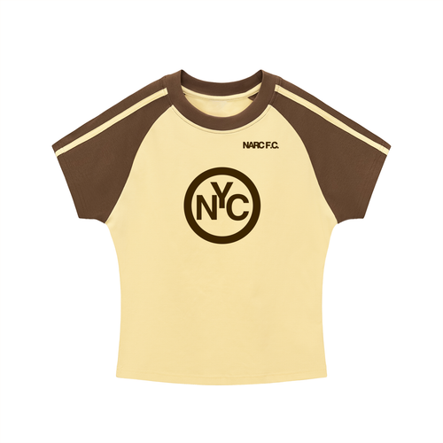 Contrast Stripes Bodycon Raglan  Sleeve T-Shirt