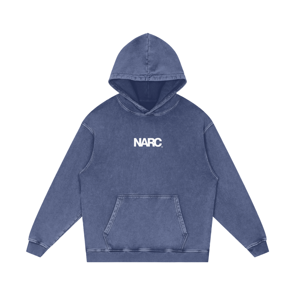 Snow Washed Loose Cotton Hoodie