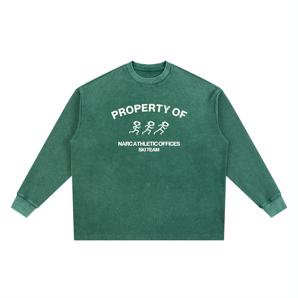 Ski Team Wash Waffle Oversized T-Shirt