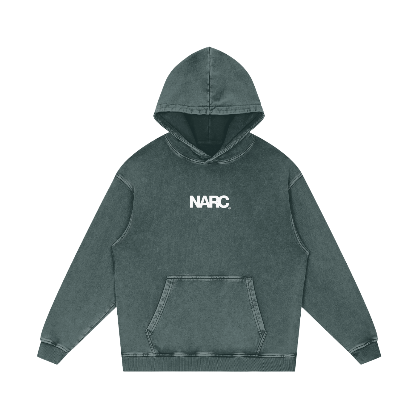 Snow Washed Loose Cotton Hoodie