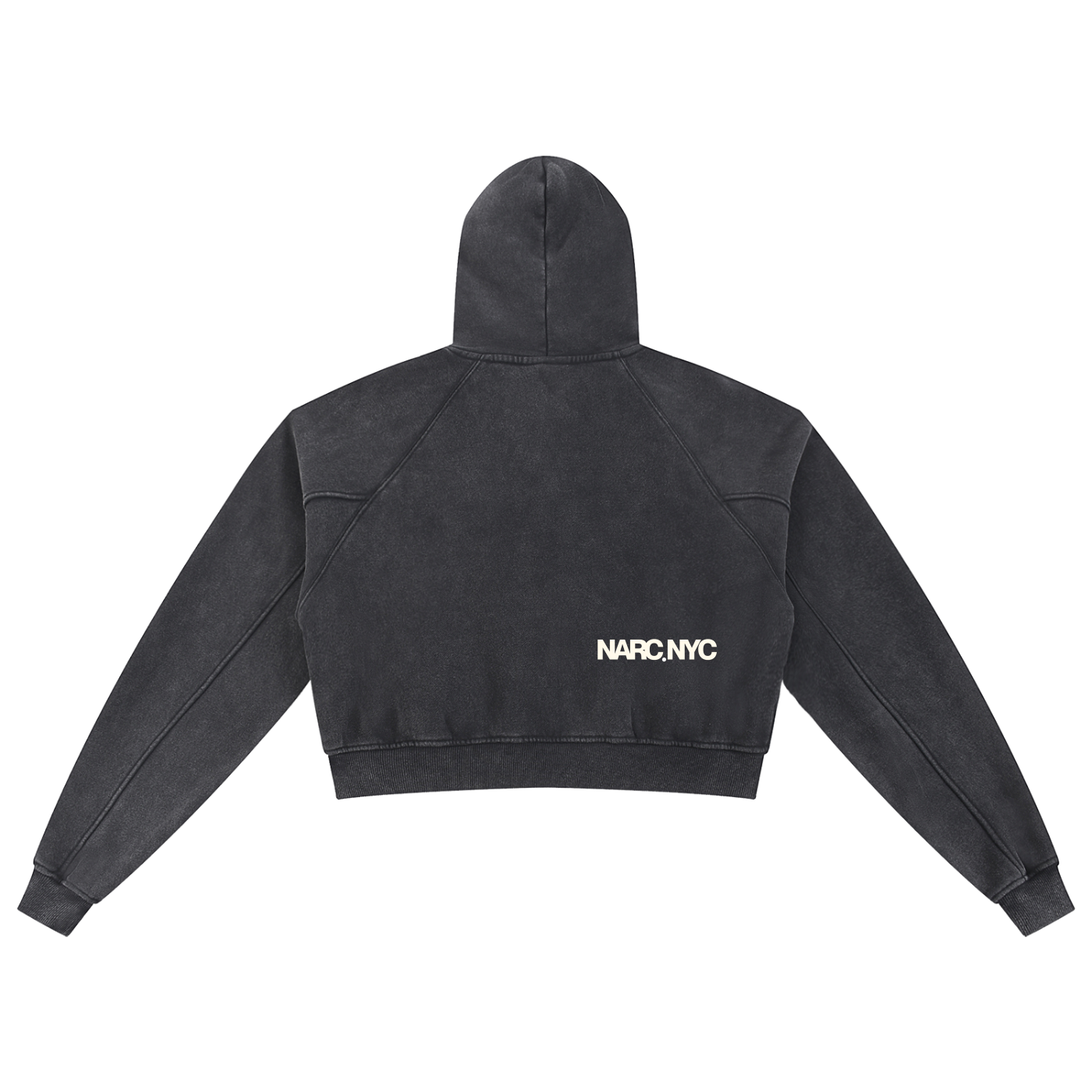 Snow Washed Cropped Hoodie