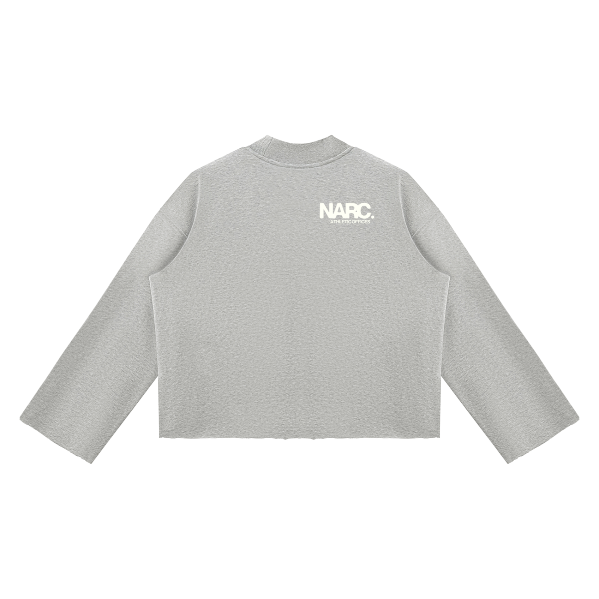 NARC Mock Neck Raw Boxy Sweatshirt
