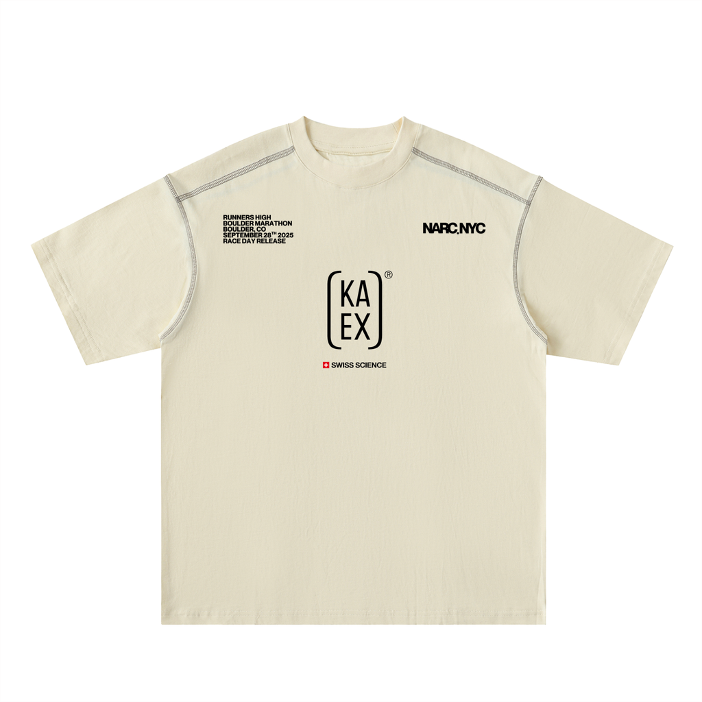 Oversized Contrast-Stitched Cotton Tee