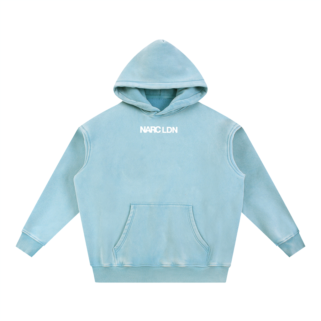 Snow Wash Fleece Oversize Hoodie