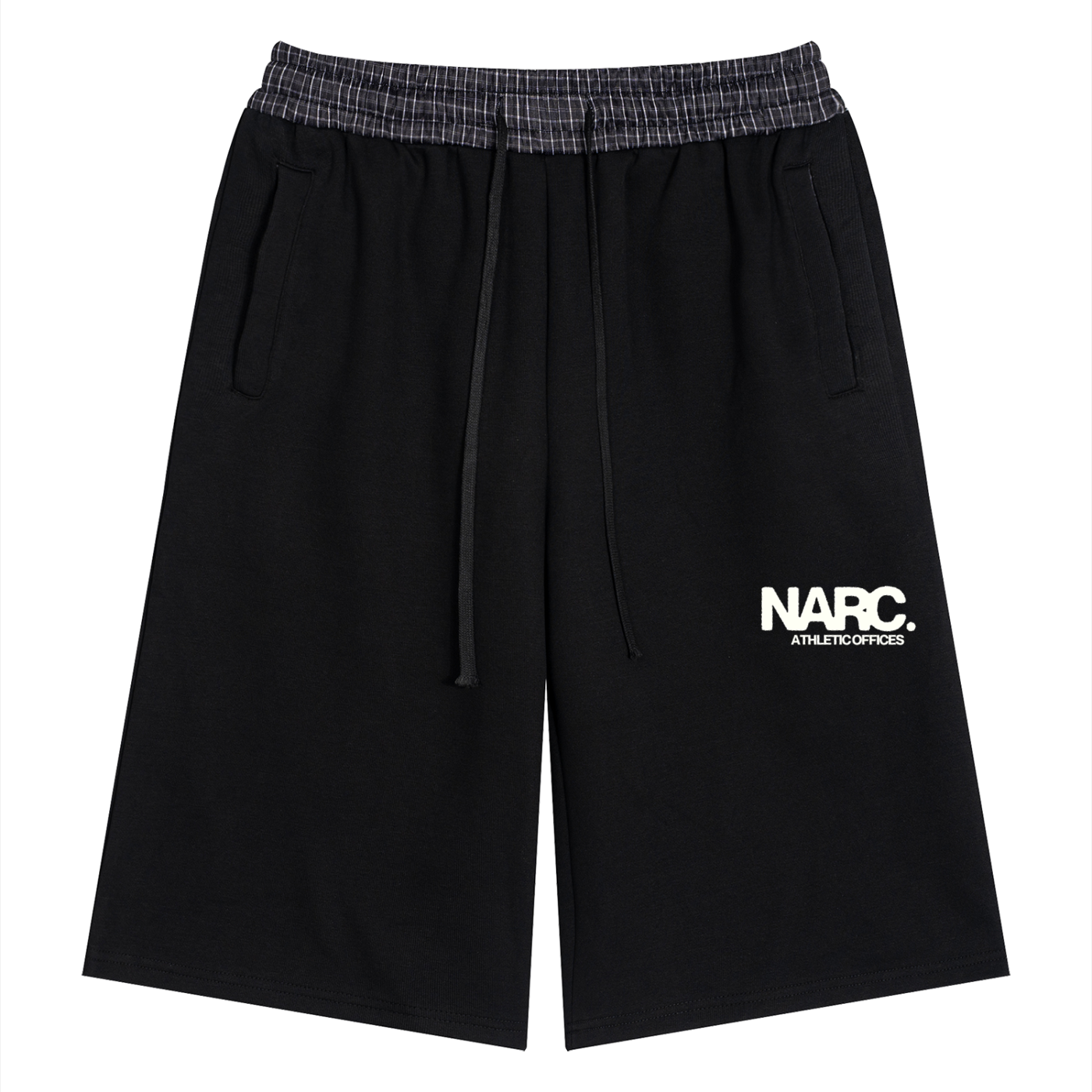 Unisex Plaid Waistband ATHLETIC OFFICES SHORT