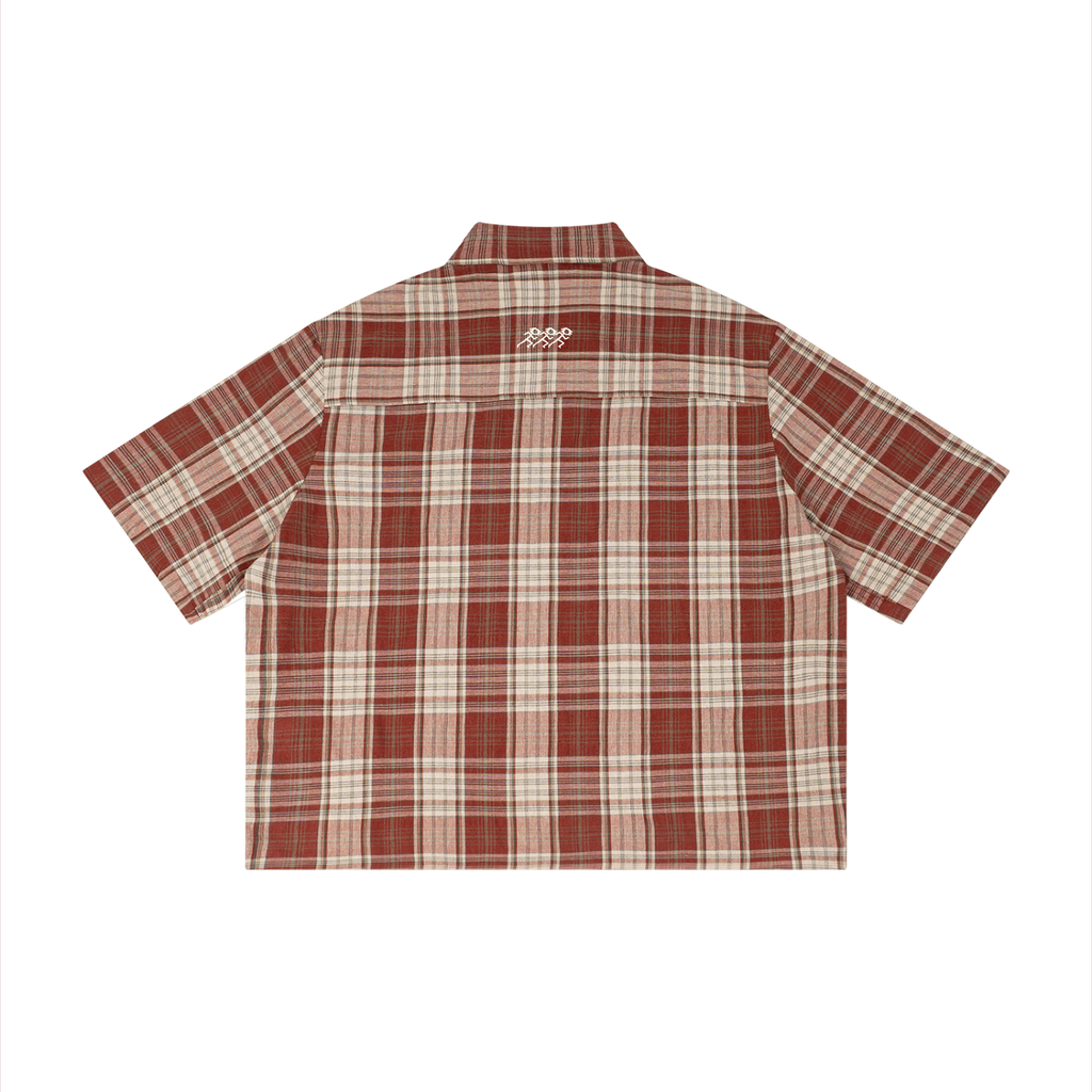 NARC ATHLETICS OFFICE PLAID BUTTON UP