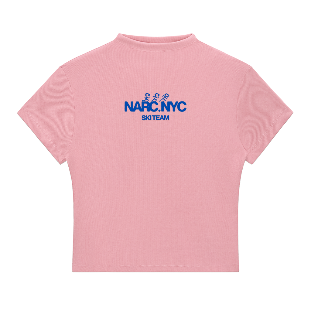 Short Sleve Slim Fit Ski Team Mock Neck
