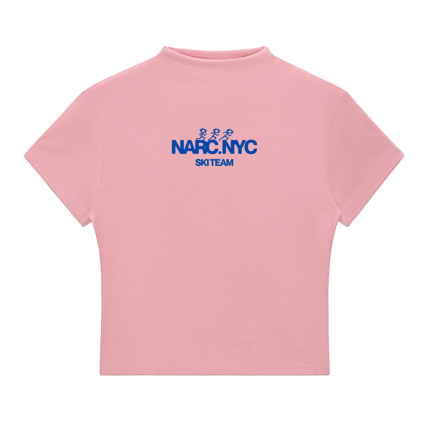 Short Sleve Slim Fit Ski Team Mock Neck