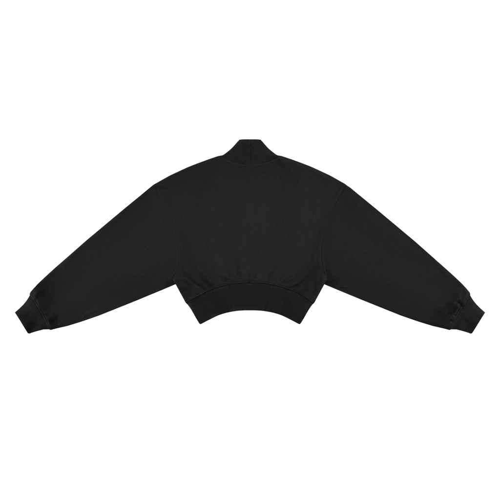WIN Crop Mock Neck Sweatshirt
