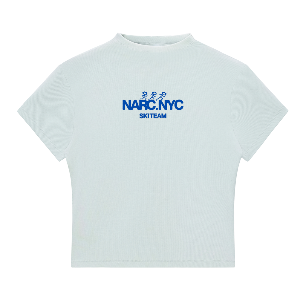 Short Sleve Slim Fit Ski Team Mock Neck