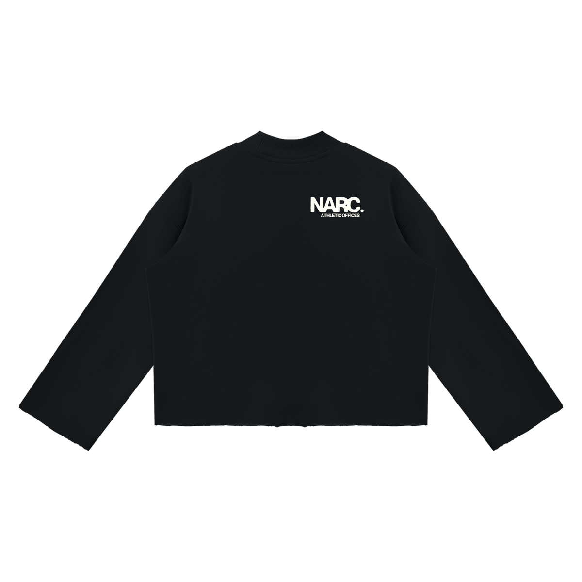 NARC Mock Neck Raw Boxy Sweatshirt