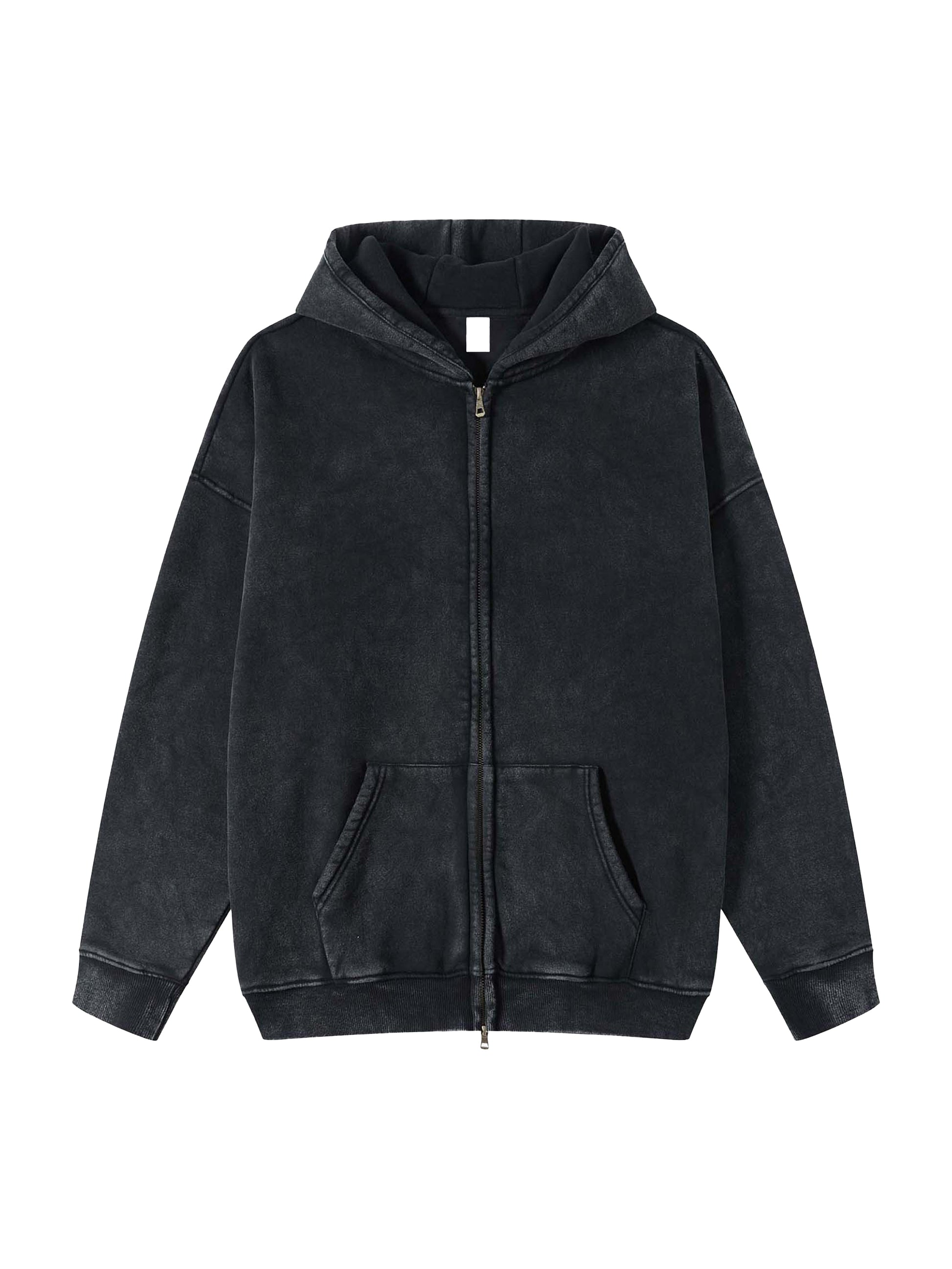 Snow Washed Zip-Up Hoodie