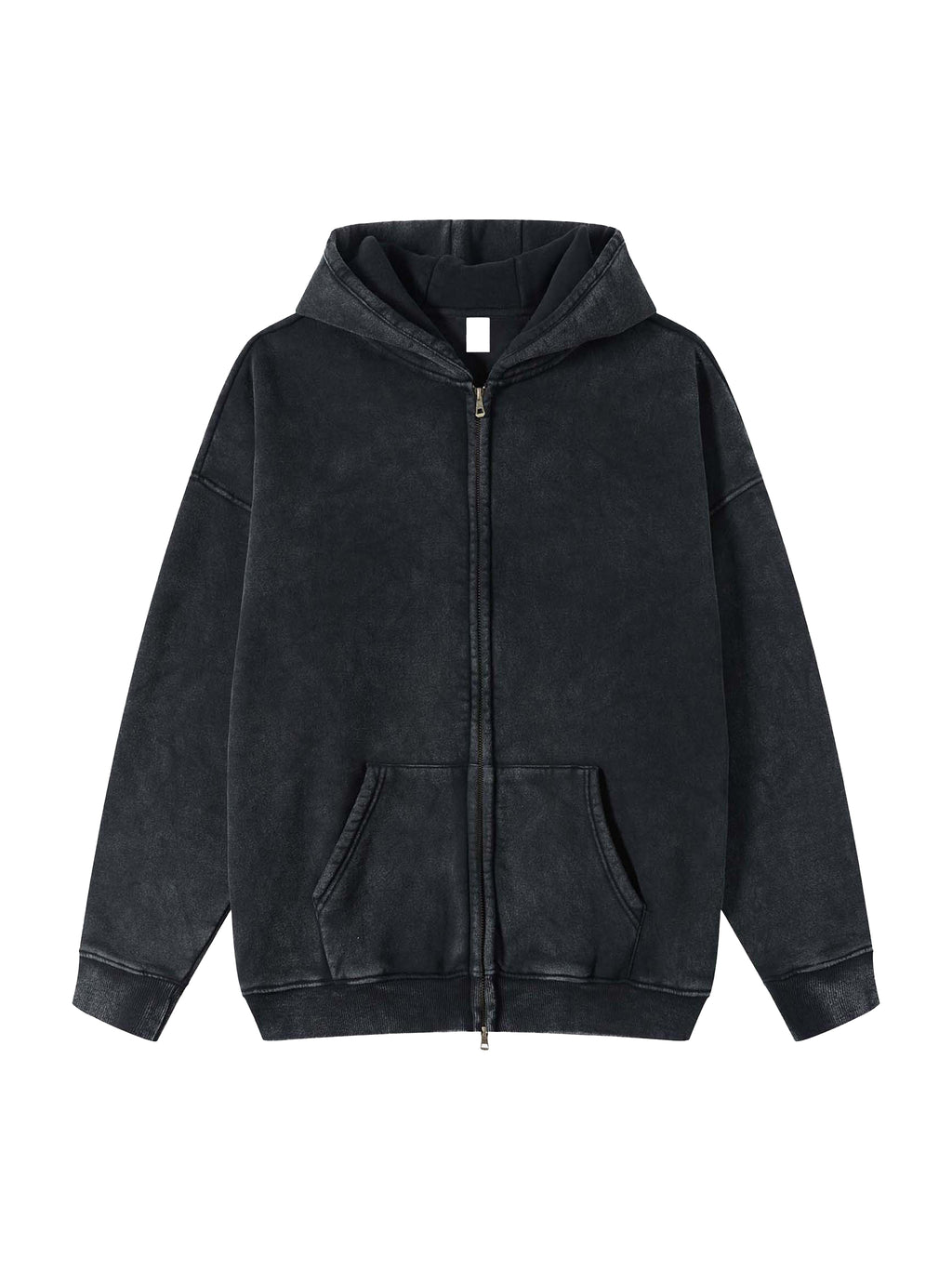 Snow Washed Zip-Up Hoodie