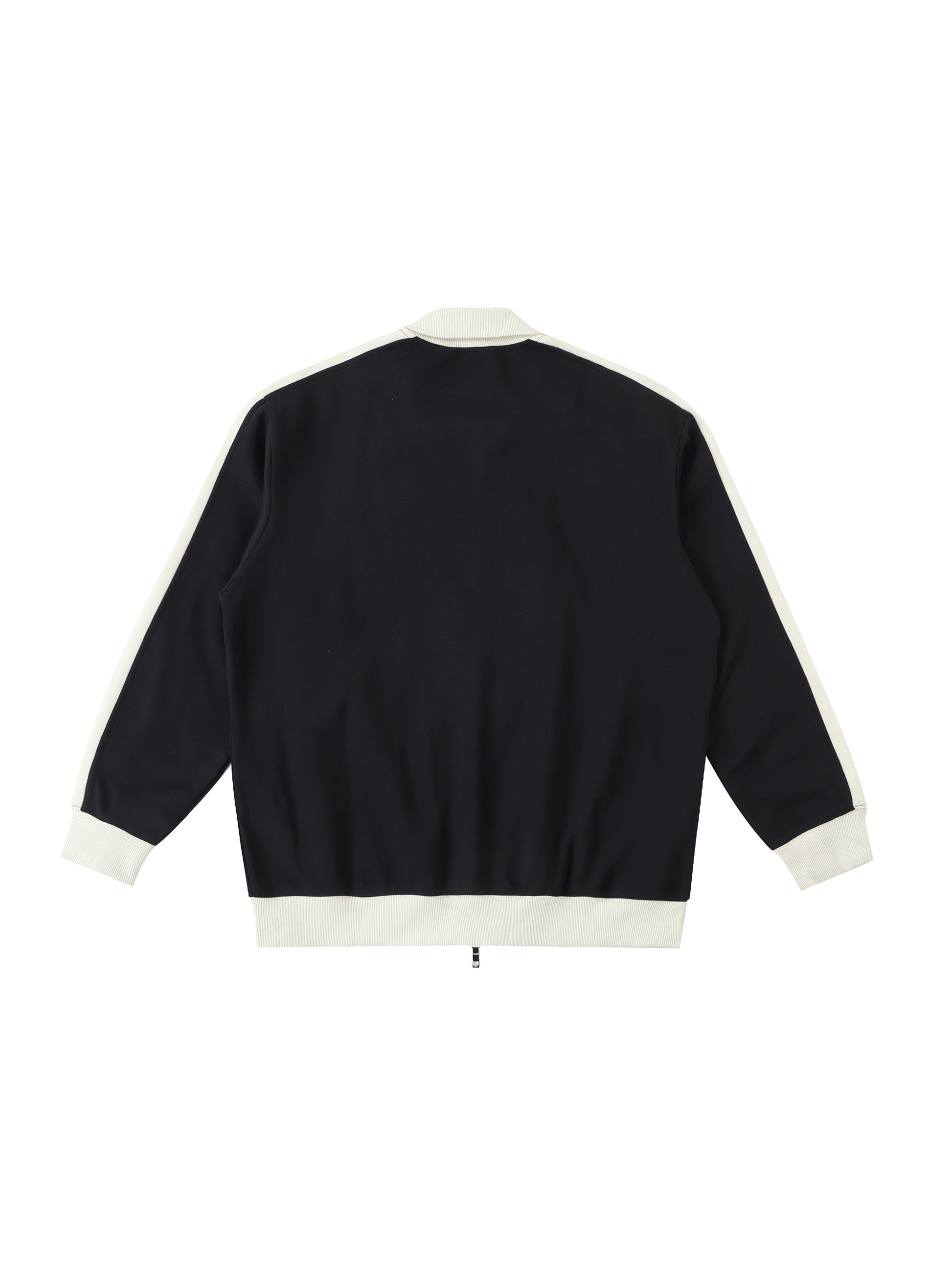 Contrast Trim Stand Collar Jacket